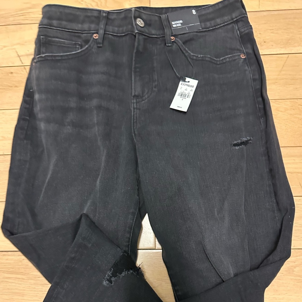 Express Ripped Boyfriend Jeans - Picture 8 of 10